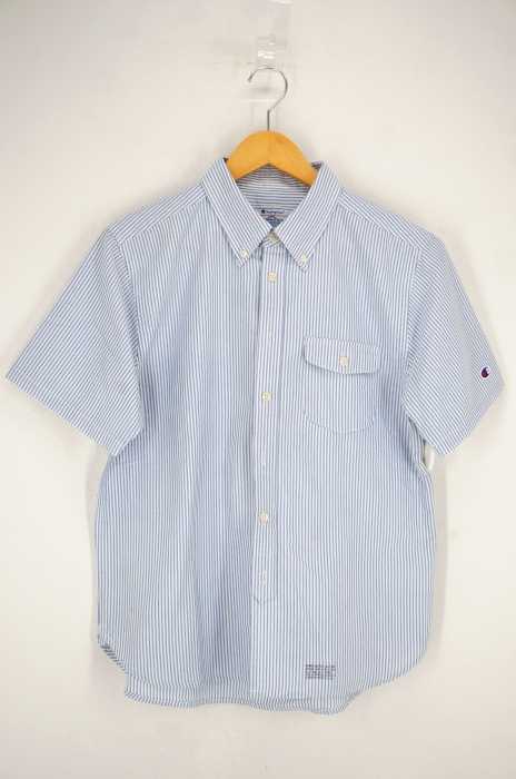 Champion （チャンピオン） S/S BDシャツ ストライプ メンズ トップス