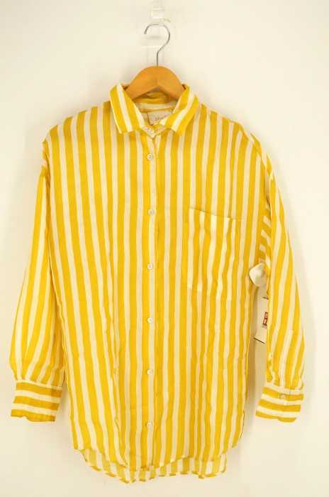 USED古着 (ユーズドフルギ) シルクストライプシャツ レディース トップス