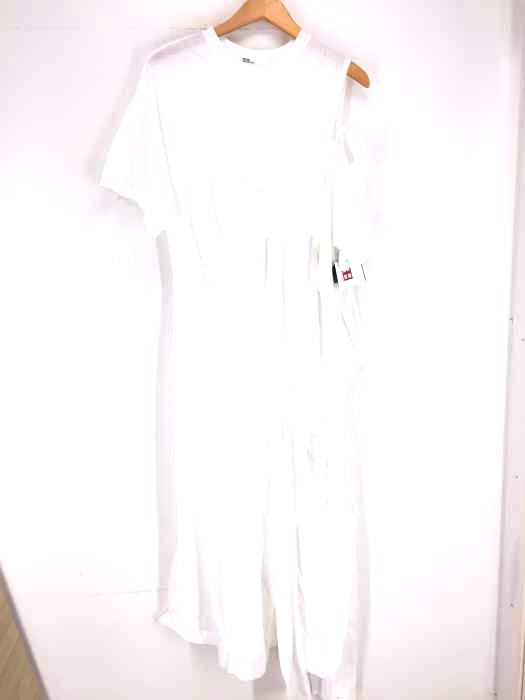 TOGA ARCHIVES(トーガアーカイブス) White Drape T-Shirt Dress レディース ワンピース