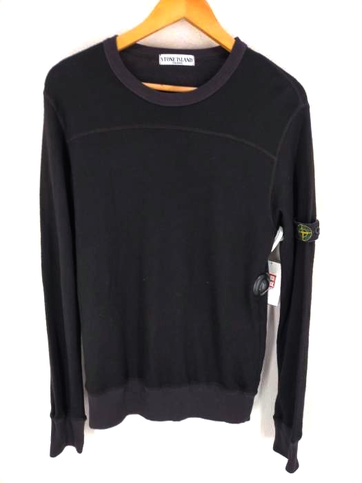 STONE ISLAND（ストーンアイランド） ワッペン付きコットンウールニット メンズ トップス