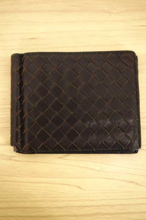 BOTTEGA VENETA（ボッテガヴェネタ） マネークリップ 二つ折り財布 イントレチャート メンズ 財布・ケース