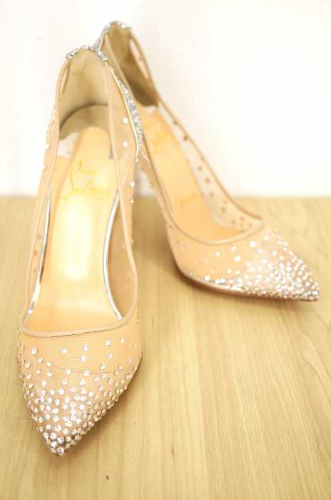 CHRISTIAN LOUBOUTIN(クリスチャンルブタン) スタッズ レースパンプス レディース シューズ
