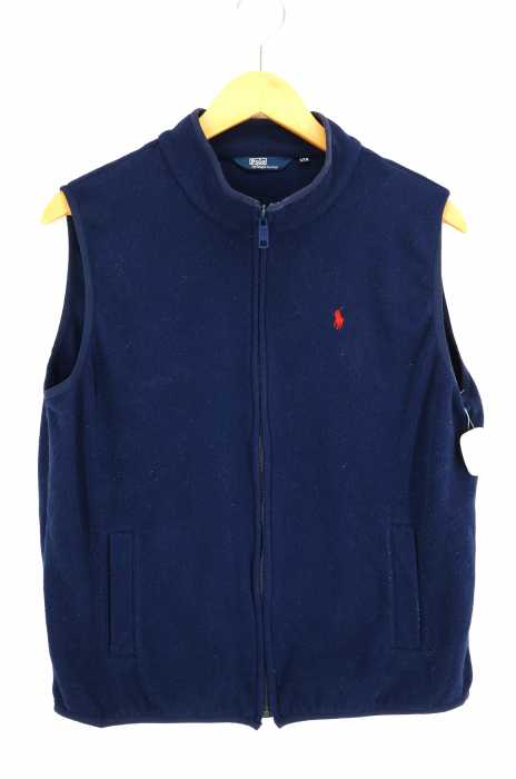 Polo by RALPH LAUREN （ポロバイラルフローレン） ポニー刺繍ジップアップフリースベスト メンズ アウター