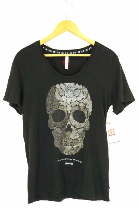 glamb (グラム) ドクロプリントTシャツ メンズ トップス