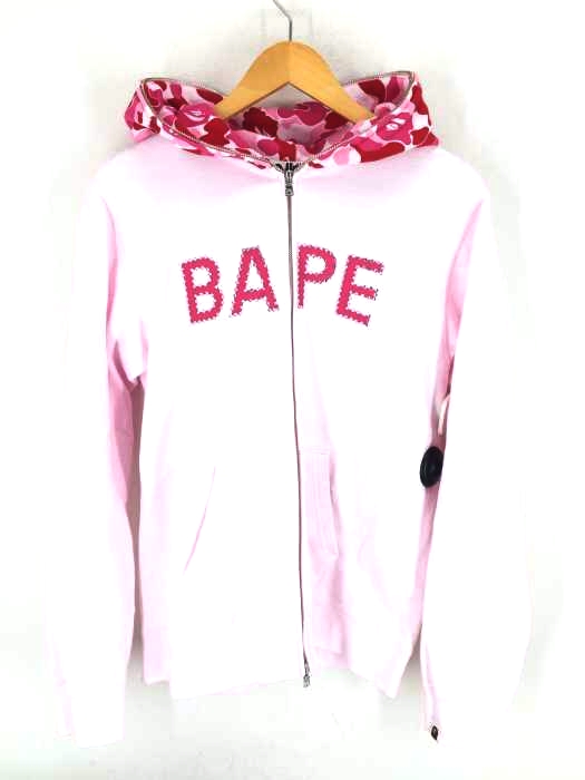 A BATHING APE アベイシングエイプ ロングフーディー レディースL
