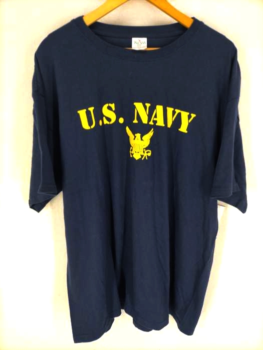 USED古着（ユーズドフルギ） Keya USAボディ US NAVY プリントTシャツ メンズ トップス
