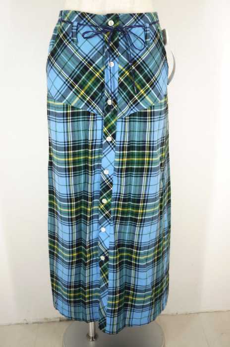 X-girl (エックスガール) PLAID STRAIGHT LONG SKIRT レディース スカート