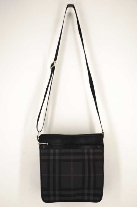 BURBERRY LONDON (バーバリーロンドン) チェック柄ショルダーバッグ メンズ バッグ