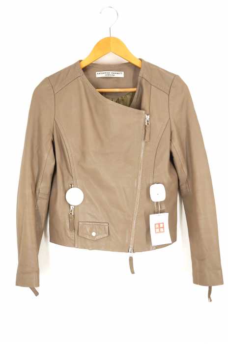 KATHARINE HAMNETT LONDON(キャサリンハムネットロンドン) ノーカラーライダースジャケット レディース アウター