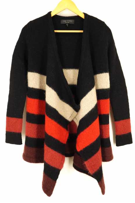 RAG&BONE (ラグアンドボーン) モヘヤ混ボーダーカーディガン レディース トップス