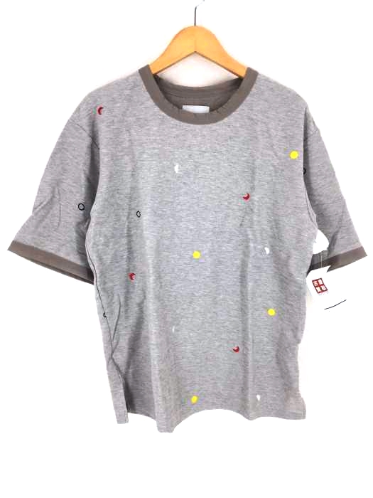 FACTOTUM(ファクトタム) 刺繍鹿の子クルーネックTシャツ メンズ トップス
