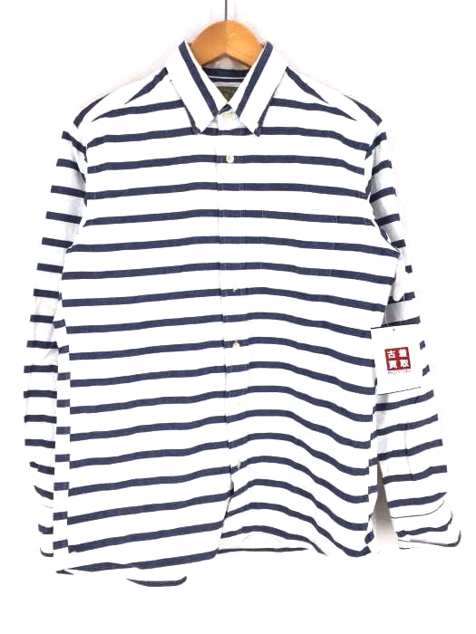 A BATHING APE（アベイシングエイプ） ボーダーオックスフォードシャツ メンズ トップス
