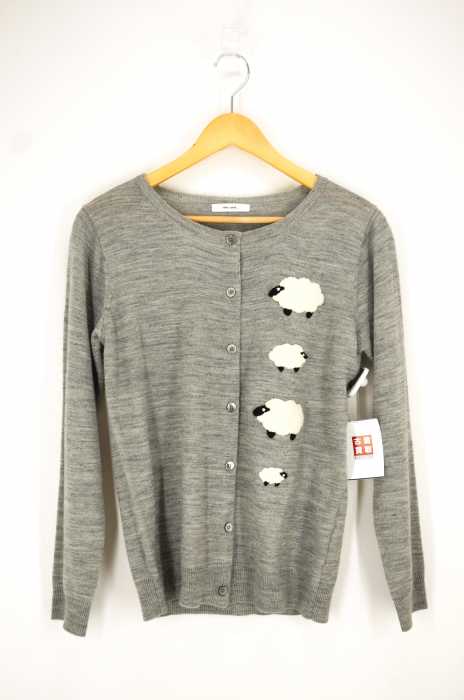 Niko and... (ニコアンド) ひつじ刺繍丸首カーディガン レディース トップス