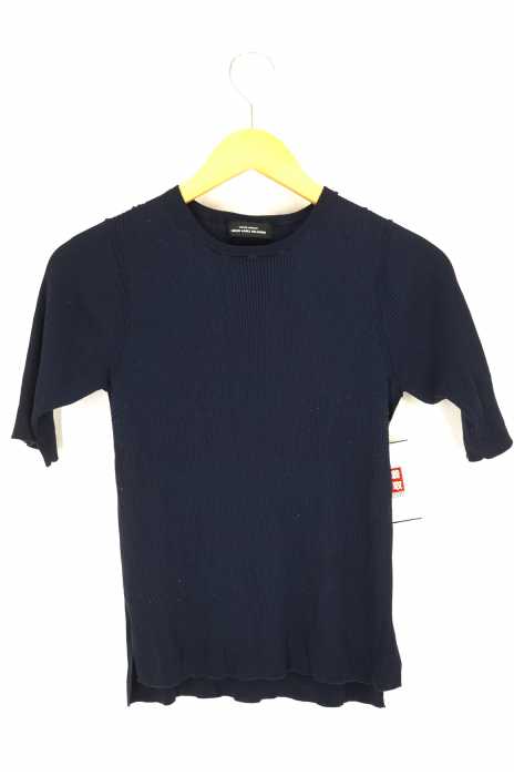 UNITED ARROWS green label relaxing （ユナイテッドアローズグリーンレーベルリラクシング） D リブ ショートスリーブ クルーネック ニット レディース トップス