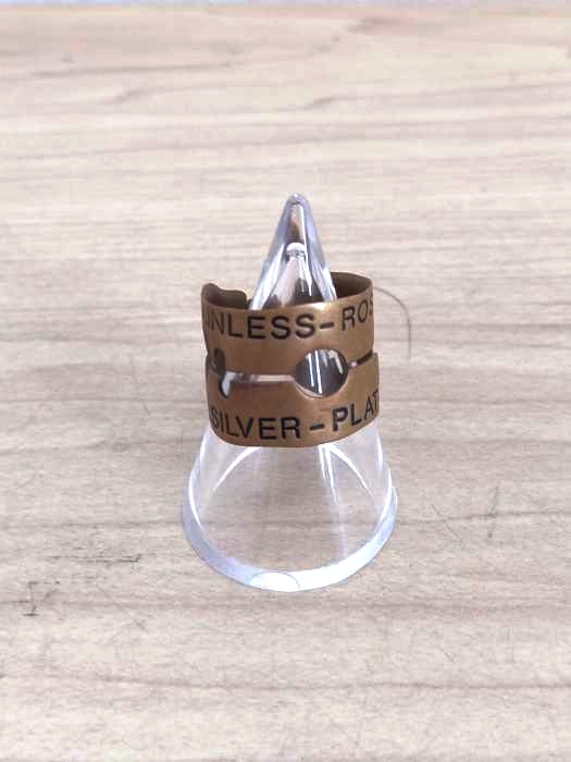 Martin Margiela（マルタンマルジェラ） 11 stainless-rostfrei silver-plated 剃刀リング メンズ アクセサリー
