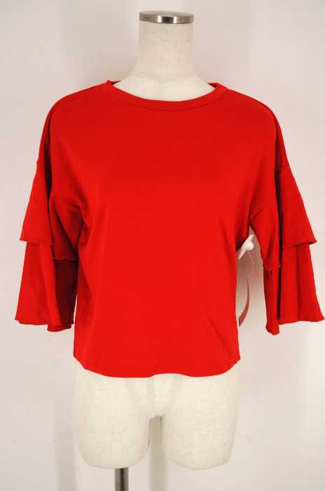 EMODA (エモダ) ラッフルアームオーバーTシャツ レディース トップス