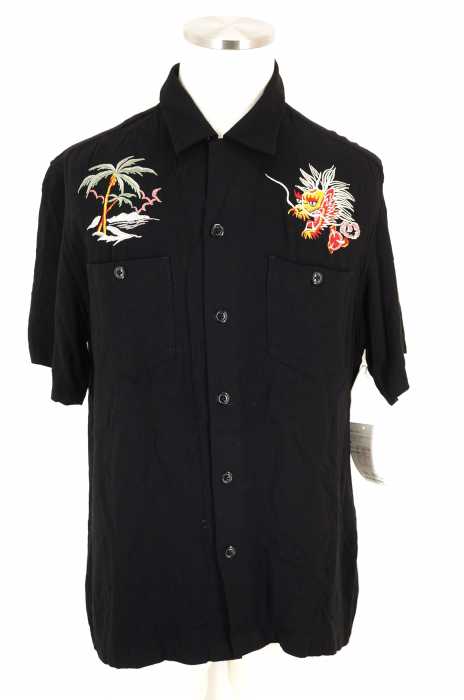 Schott (ショット) SOUVENIR SHIRT PALM&DRAGON メンズ トップス