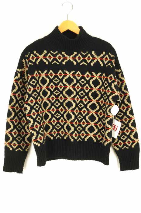moussy （マウジー） GEOMETRIC LOOSE KNIT レディース トップス