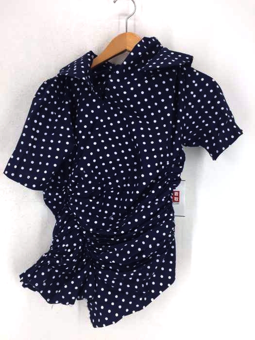 COMME des GARCONS（コムデギャルソン） AD2005 変形 ドット ジップ シャツ レディース トップス
