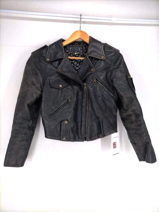 USED古着（ユーズドフルギ） ダブル ライダースジャケット メンズ アウター