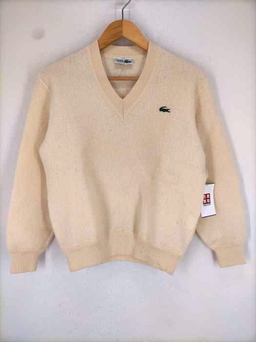 CHEMISE LACOSTE（シュミーズ ラコステ） ワンポイントロゴVネックニット レディース トップス