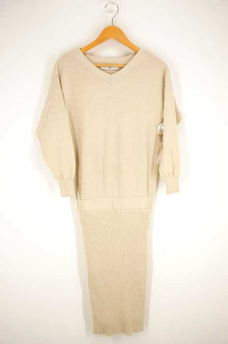 N.NATURAL BEAUTY BASIC(エヌナチュラルビューティーベーシック) Vネック ニット レディース ワンピース