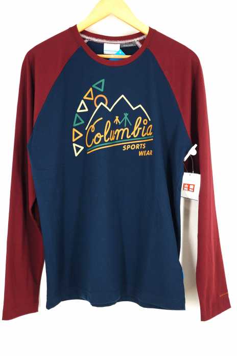 Columbia (コロンビア) プリント ラグランスリーブ メンズ トップス