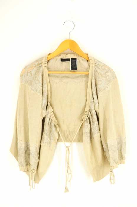 DONNA KARAN（ダナキャラン） レースボレロカーディガン レディース トップス