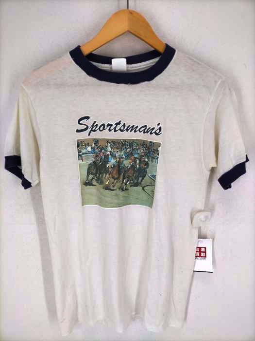 USED古着(ユーズドフルギ) プリントリンガーTシャツ メンズ トップス