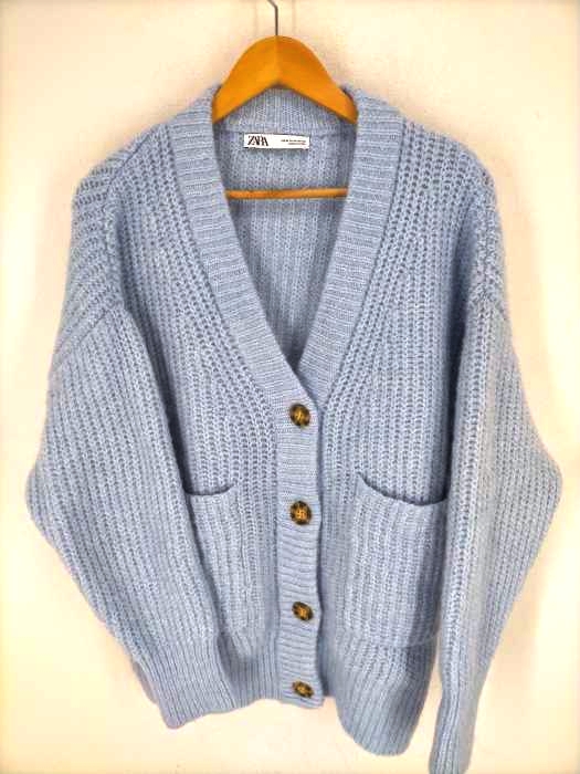 ZARA（ザラ） オーバーサイズポケットカーディガン レディース トップス