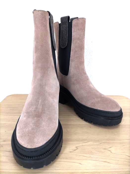 BRUNELLO CUCINELL（ブルネロクチネリ） Monili Lug Sole Chelsea Boot メンズ シューズ