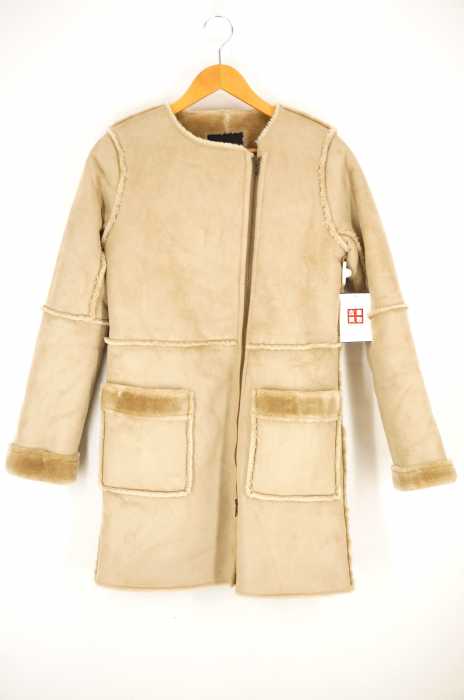 ROSE BUD(ローズバッド) NO-COLLAR FRONT ZIP COAT レディース アウター