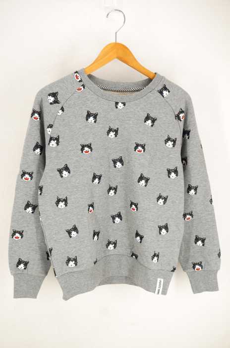 VANS （バンズ ） 猫 総柄スウェット メンズ トップス