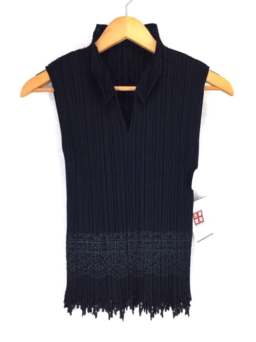 PLEATS PLEASE ISSEY MIYAKE（プリーツプリーズイッセイミヤケ） プリーツ べスト 襟付き レディース トップス