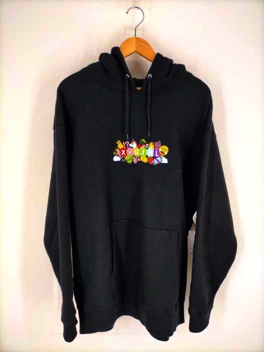 X-girl（エックスガール） EMOJI SWEAT HOODIE レディース トップス