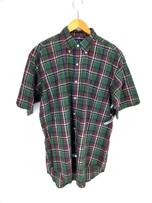 RALPH LAUREN（ラルフローレン） チェック柄半袖ボタンダウンシャツ メンズ トップス