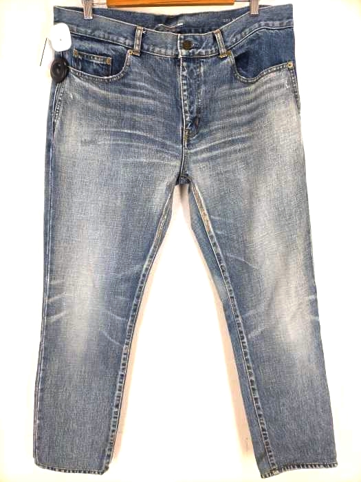 Saint Laurent（サンローラン） 18SS Low Rise Skinny Jean リペア加工デニムパンツ メンズ パンツ
