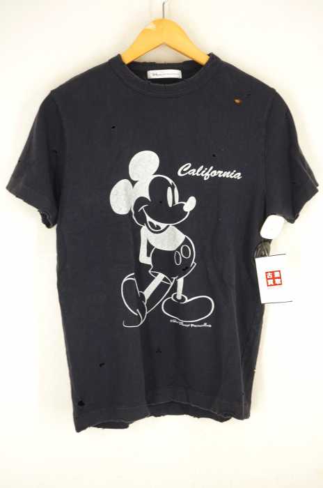 Ron Herman （ロンハーマン） キャラクタープリント ダメージ加工 Tシャツ メンズ トップス
