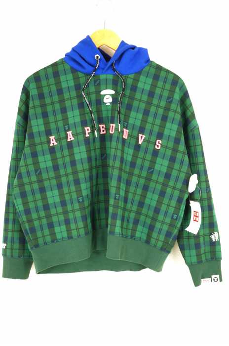 Aape BY BATHING APE （エーエイプバイアベイシングエイプ） チェックプルオーバーパーカー レディース トップス
