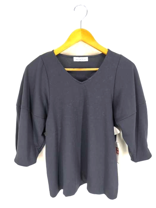 UNITED ARROWS green label relaxing（ユナイテッドアローズグリーンレーベルリラクシング） CS ポンチ ソデタック Vネック 7分袖 カットソー レディース トップス
