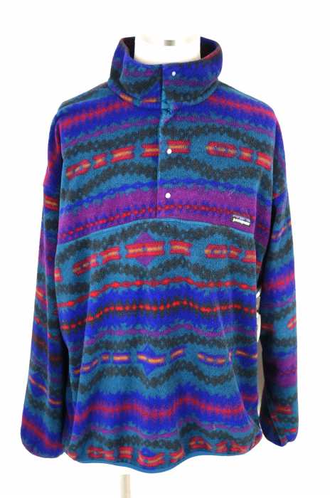 patagonia (パタゴニア) 雪無しタグ USA製 フリースジャケット スナップT プルオーバー メンズ アウター