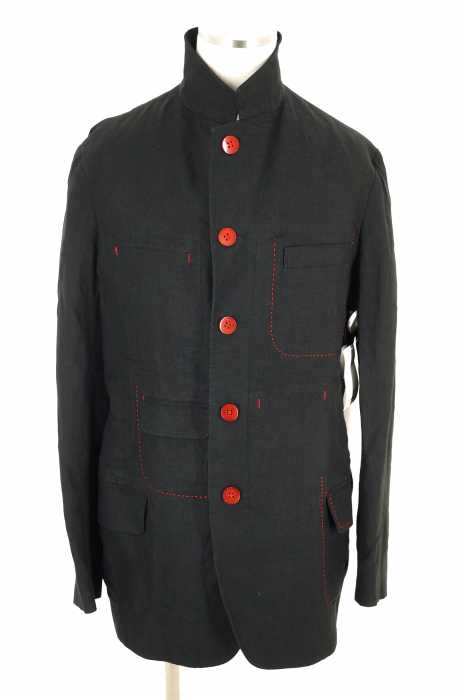 Yohji Yamamoto POUR HOMME （ヨウジヤマモトプールオム） スタンドカラーリバーシブルリネンジャケット メンズ アウター