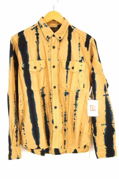 CALEE（キャリー） MOLSKIN TIDYE BUTTON DOWN SHIRT モールスキン タイダイ染め ボタンダウンシャツ メンズ トップス
