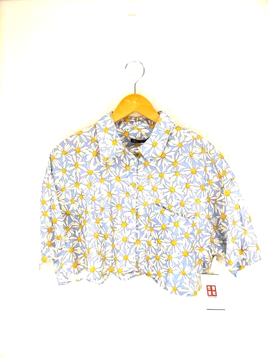 ZARA（ザラ） リネンブレンド プリントシャツ レディース トップス