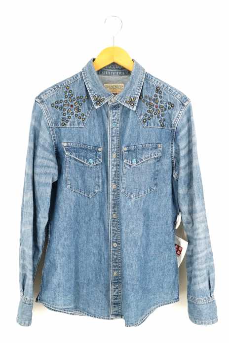 RANCHER bySCHOTT(ランチャーバイショット) Schott STUDDED DENIM WESTERN SHIRT メンズ トップス