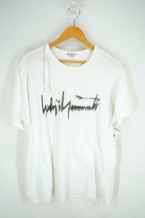 Yohji Yamamoto POUR HOMME （ヨウジヤマモトプールオム） センタープリントカットソー メンズ トップス