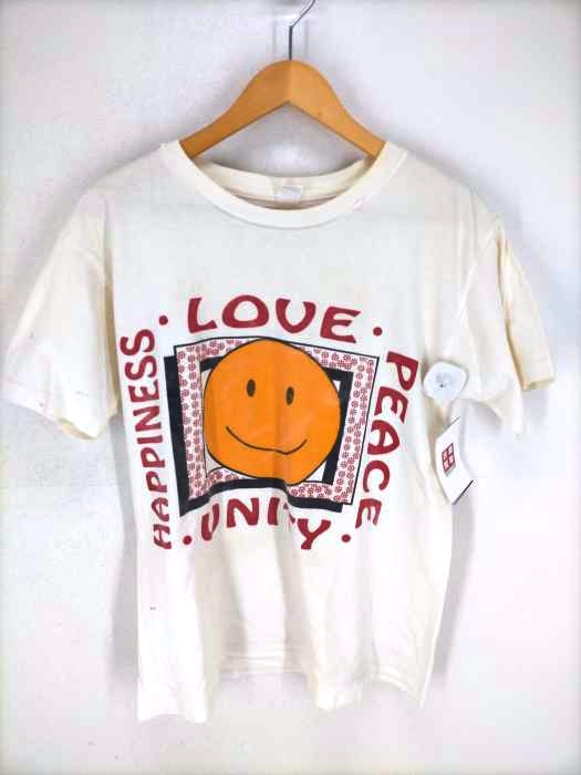 USED古着（ユーズドフルギ） LOVE PEACE UNITY HAPPINESS Tシャツ メンズ トップス