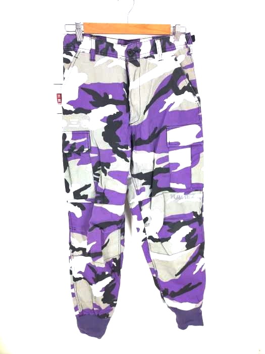 KaneZ(ケインズ) Camo 6Pocket Pants カモ柄リブカーゴパンツ レディース パンツ