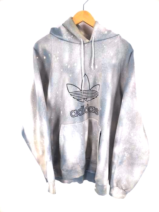 adidas Originals（アディダスオリジナルス） 80s後期 トレフォイルロゴブリーチパーカー メンズ トップス