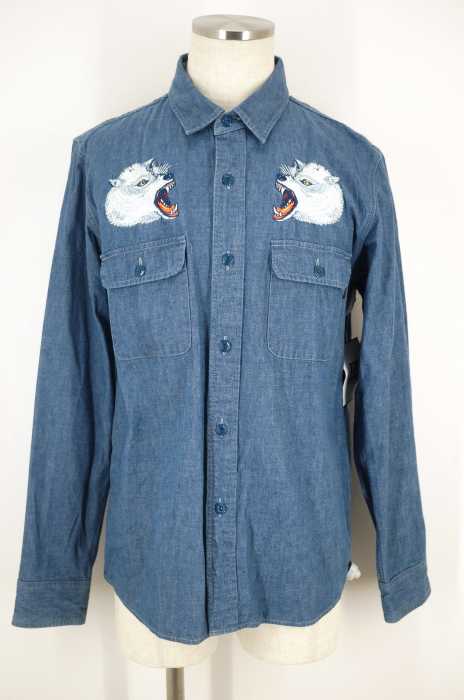 CHALLENGER (チャレンジャー) WOLF DENIM SHIRT メンズ トップス